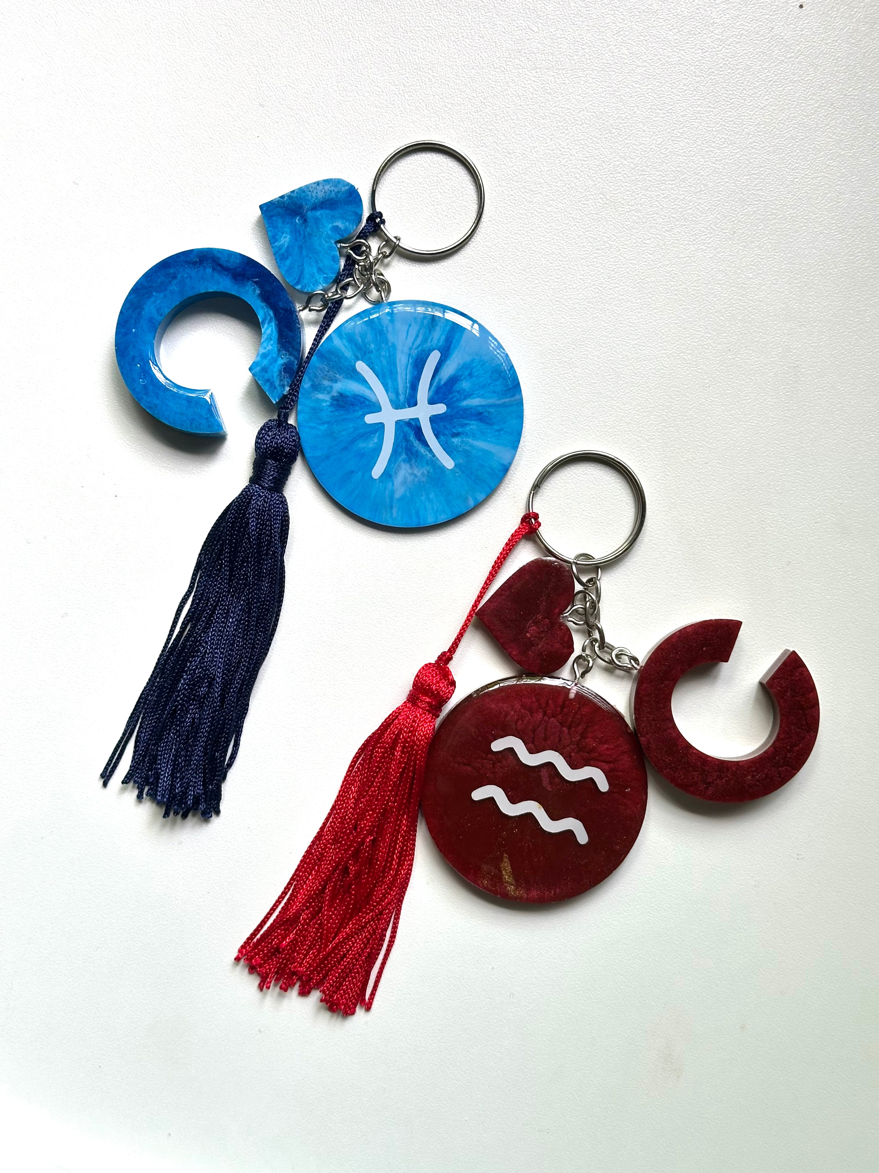 Chaveiro Inicial Personalizado + Pingente