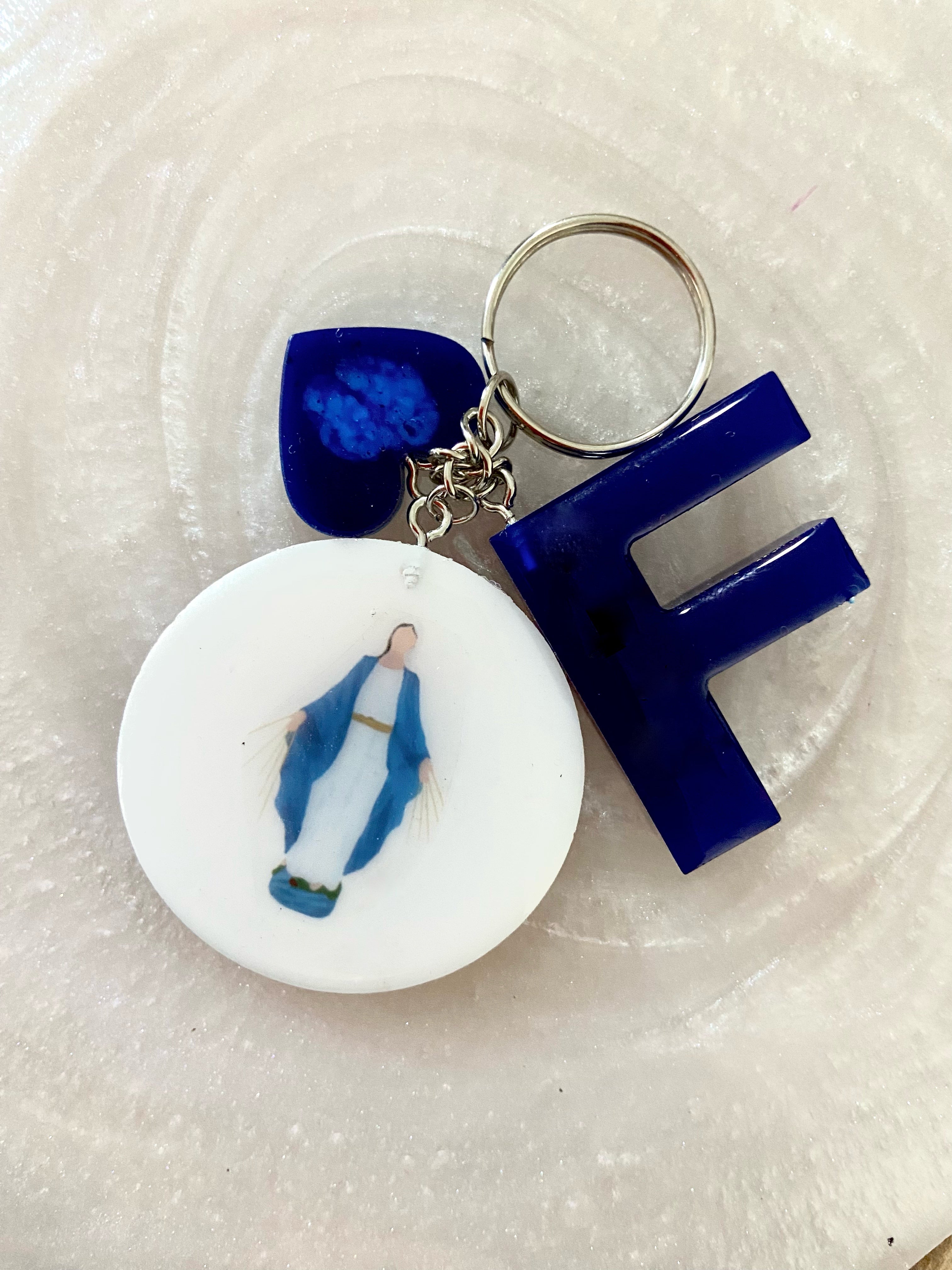 Chaveiro Inicial Personalizado + Pingente