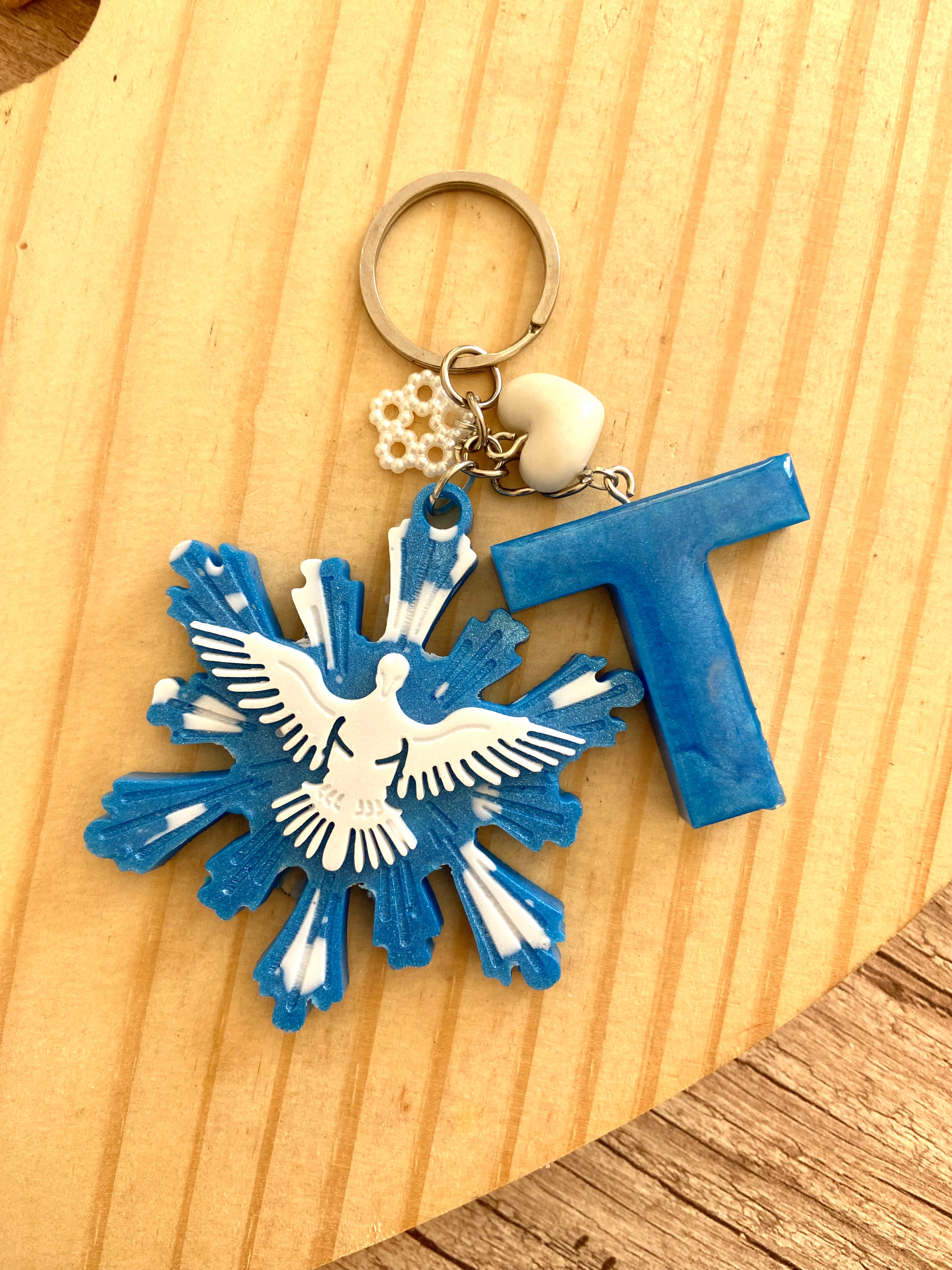 Chaveiro Inicial Personalizado + Pingente